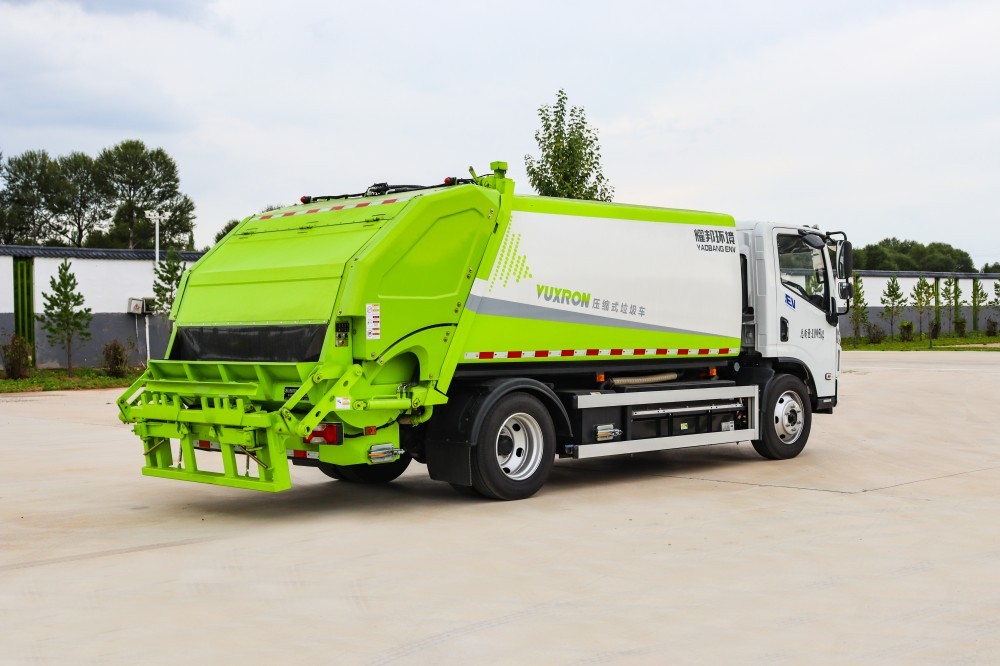 Pure electric road cleaning and sweeping vehicle