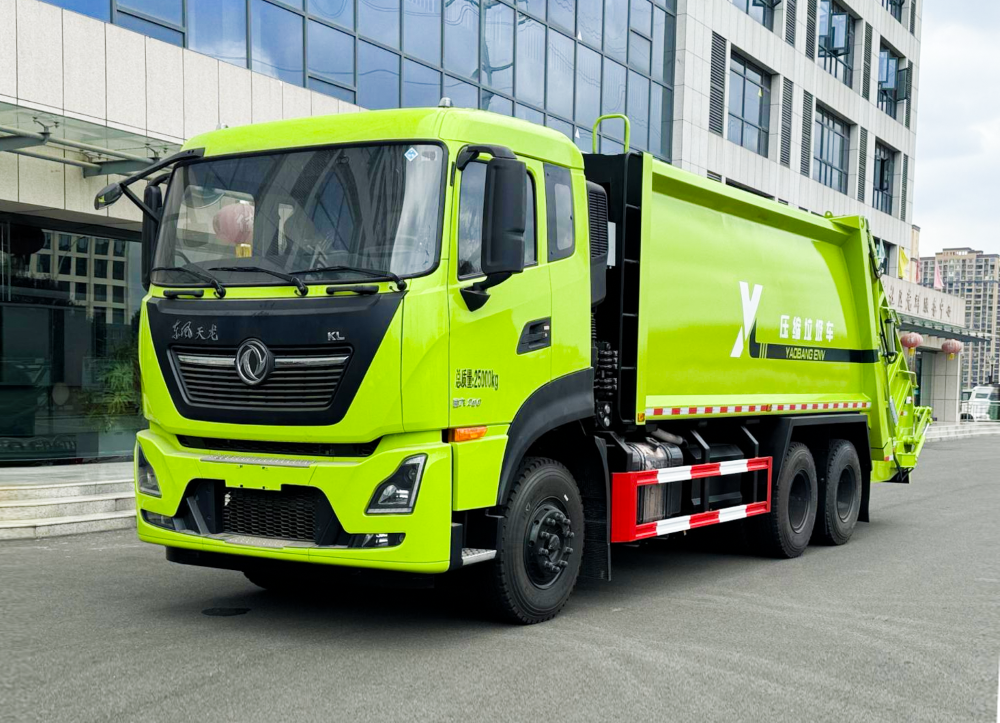 Garbage compression truck
